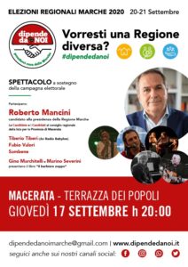 Macerata - spettacolo a sostegno della campagna elettorale